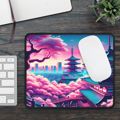 Neo-Tokyo Sakura Temple | Mousepad