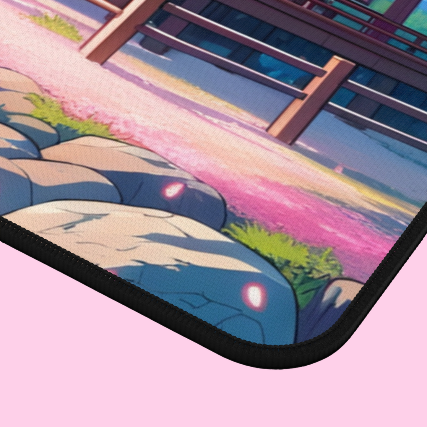 Serenity Sakura Temple | Desk Mat