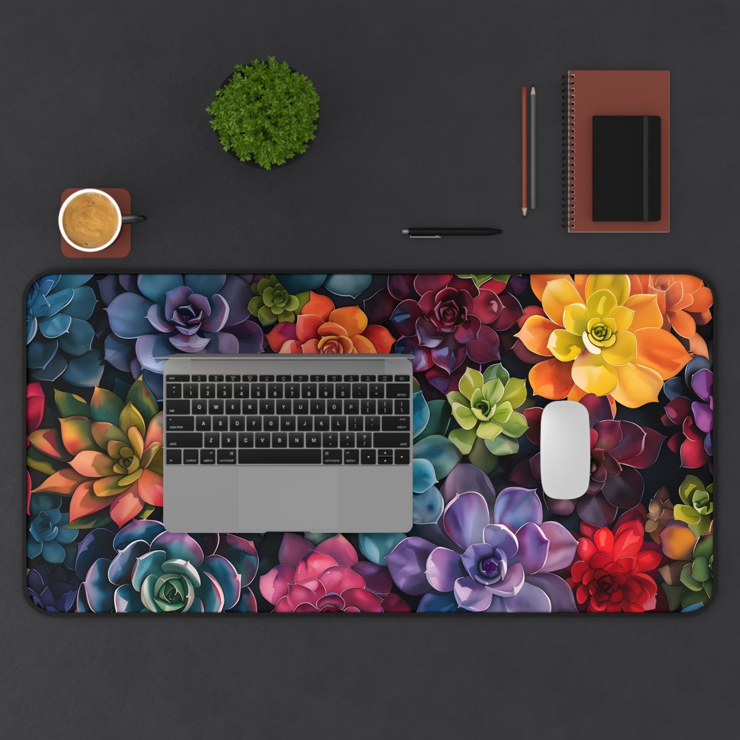 Succulent Symphony | Desk Mat