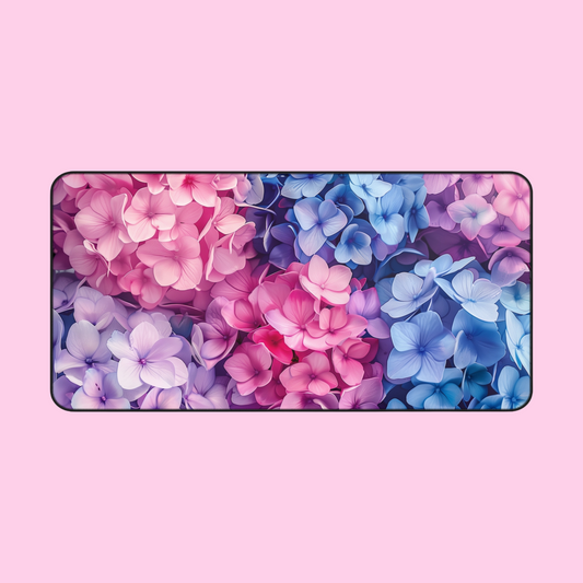 Hydrangea Blossom Haven | Desk Mat