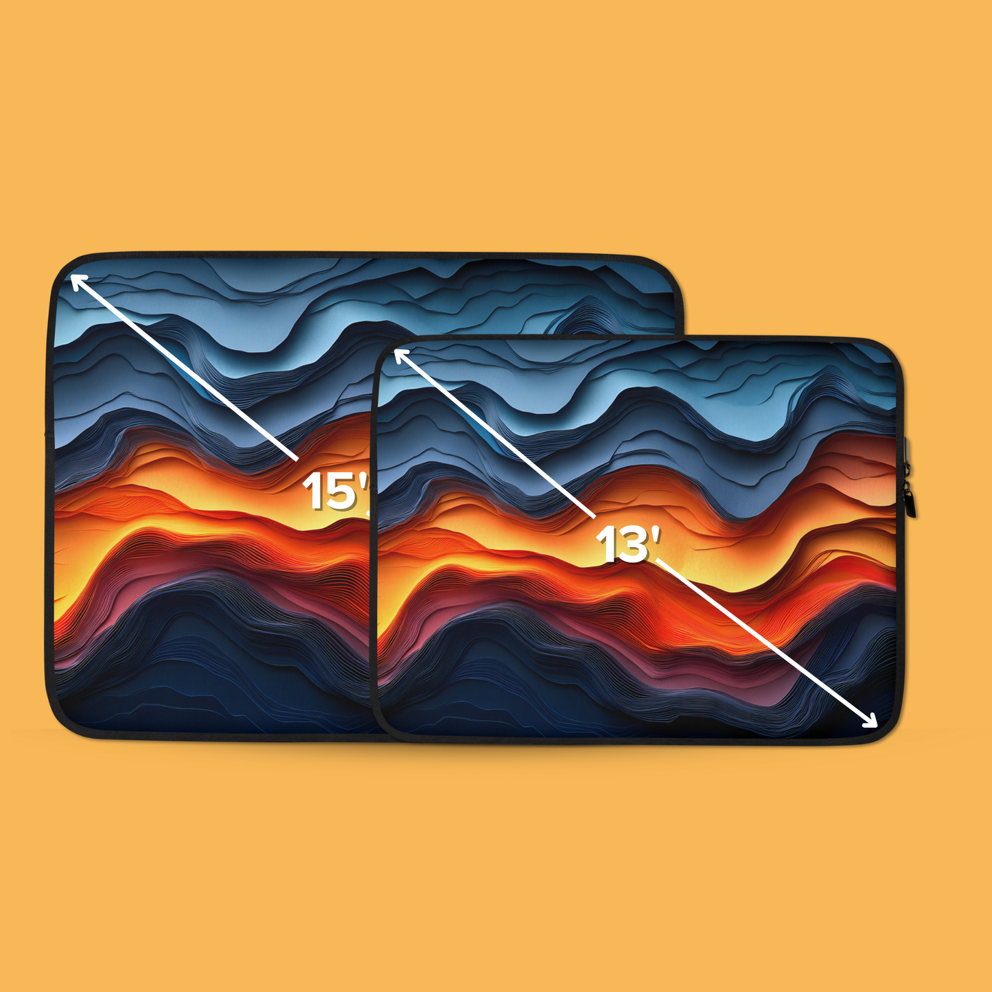 Molten Waves Laptop Sleeve | Fall Collection