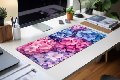 Hydrangea Blossom Haven | XL Deskmat