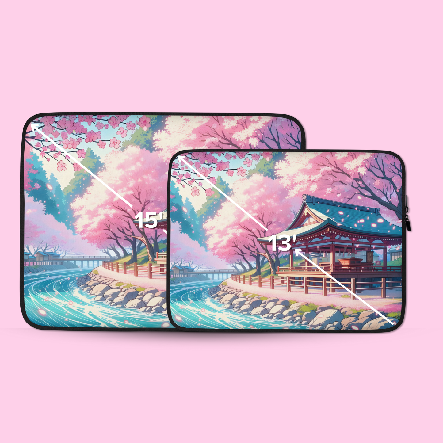 Serenity Sakura Temple | Laptop Sleeve