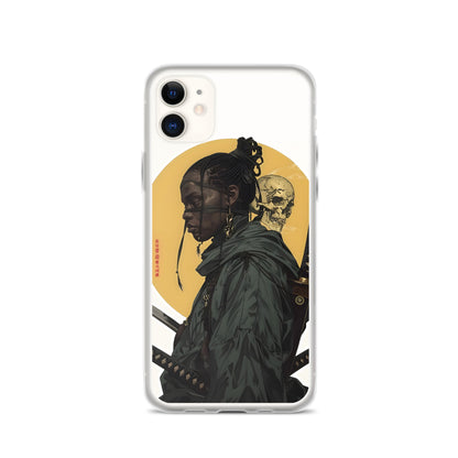 Warrior Skull Samurai | Clear iPhone Case