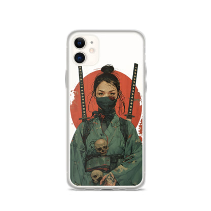 Lady Ronin Samurai | Clear iPhone Case