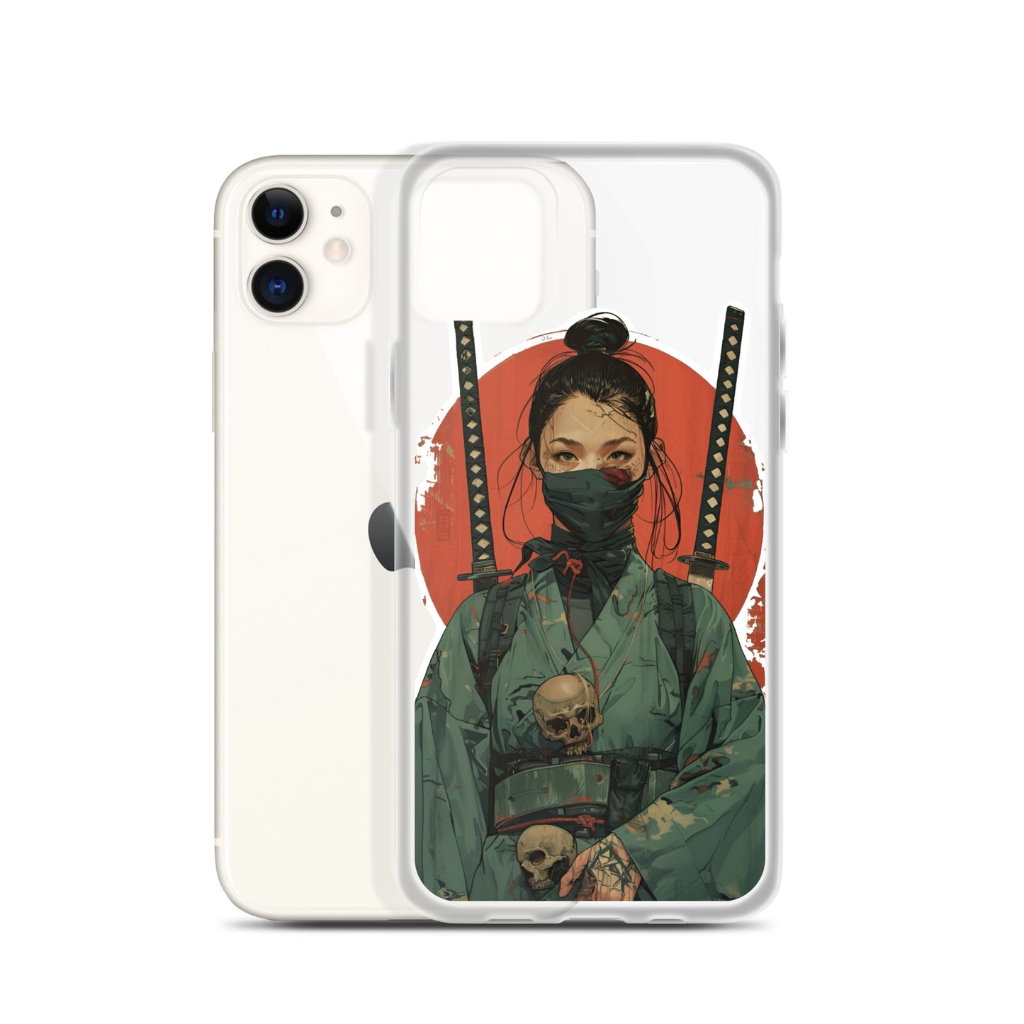 Lady Ronin Samurai | Clear iPhone Case