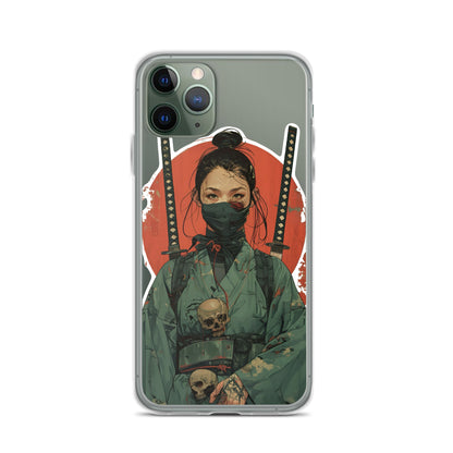 Lady Ronin Samurai | Clear iPhone Case