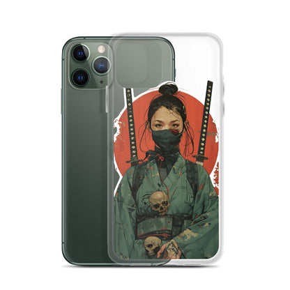 Lady Ronin Samurai | Clear iPhone Case