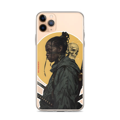 Warrior Skull Samurai | Clear iPhone Case