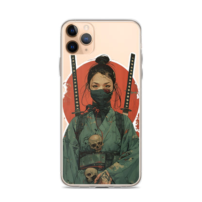 Lady Ronin Samurai | Clear iPhone Case