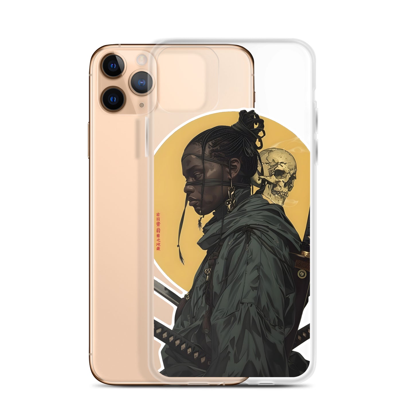 Warrior Skull Samurai | Clear iPhone Case