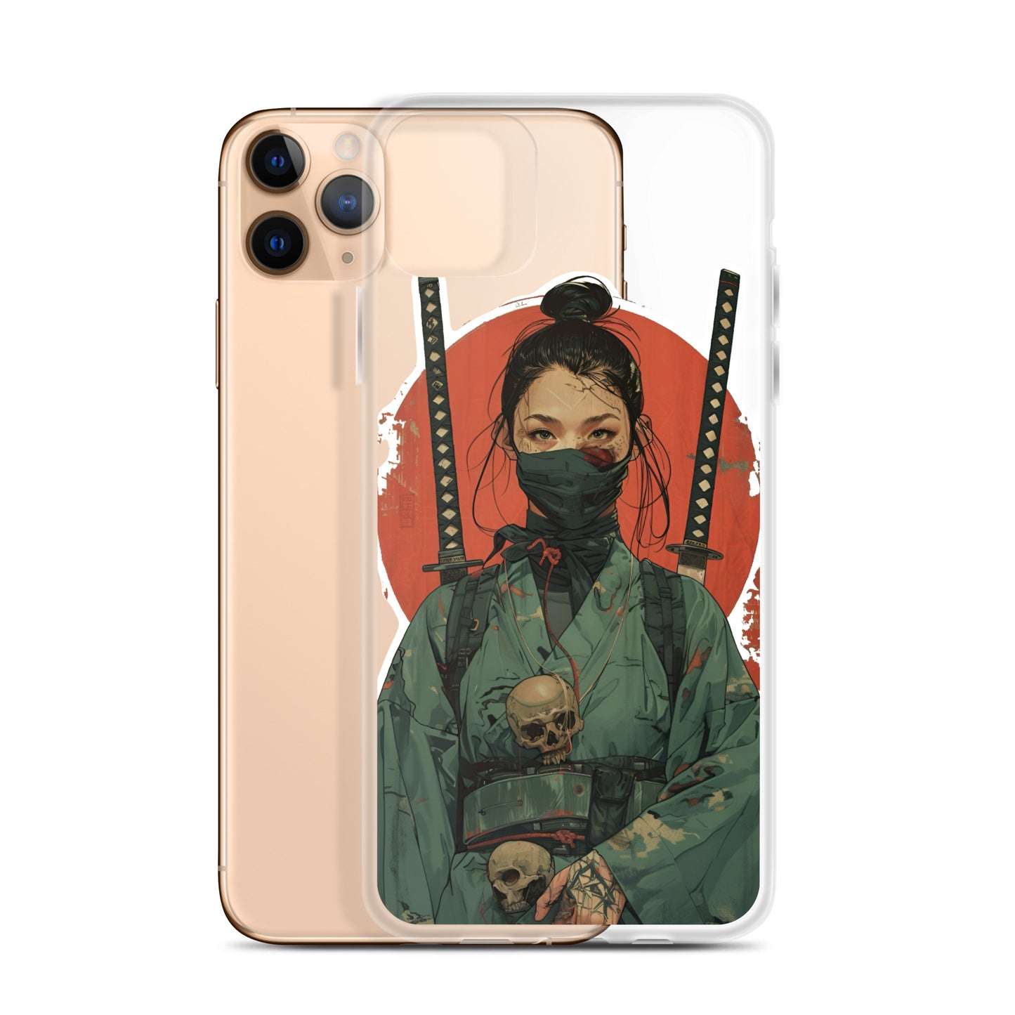 Lady Ronin Samurai | Clear iPhone Case