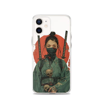 Lady Ronin Samurai | Clear iPhone Case