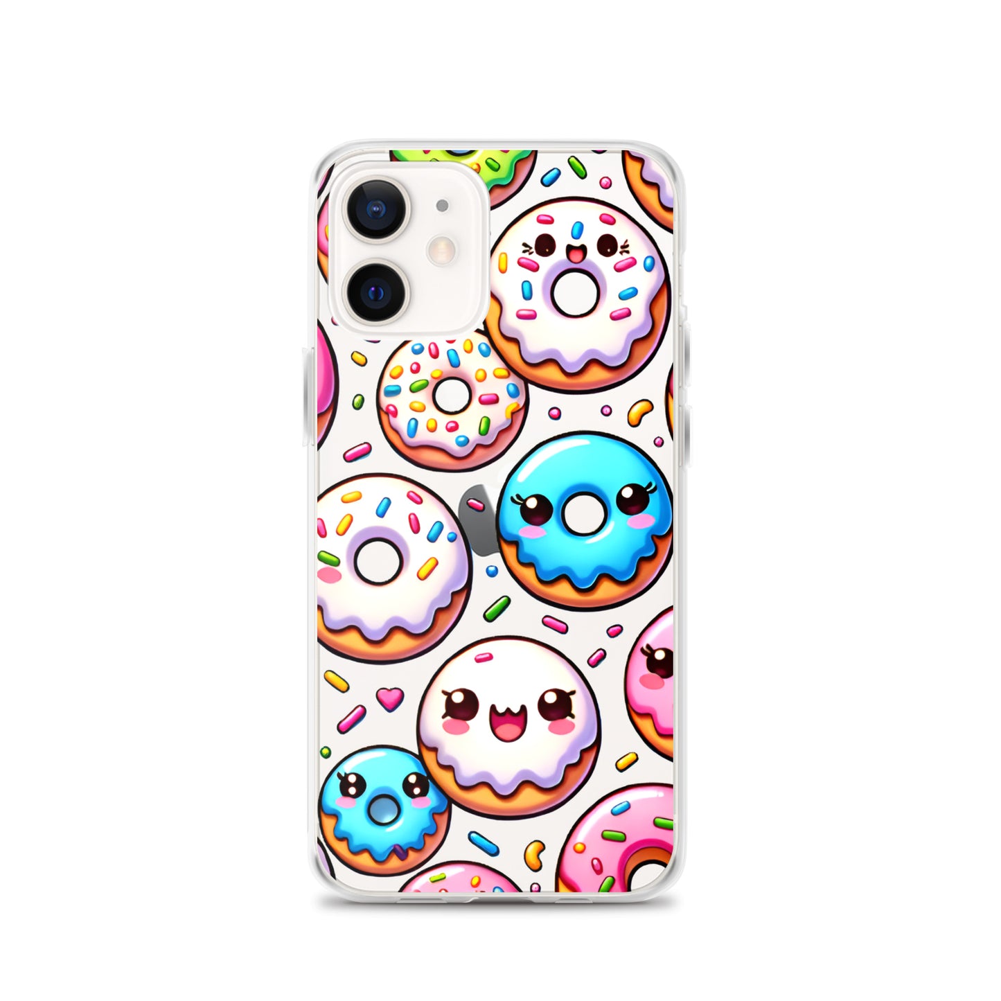 Kawaii Sweet Treats - Donuts Clear iPhone Case