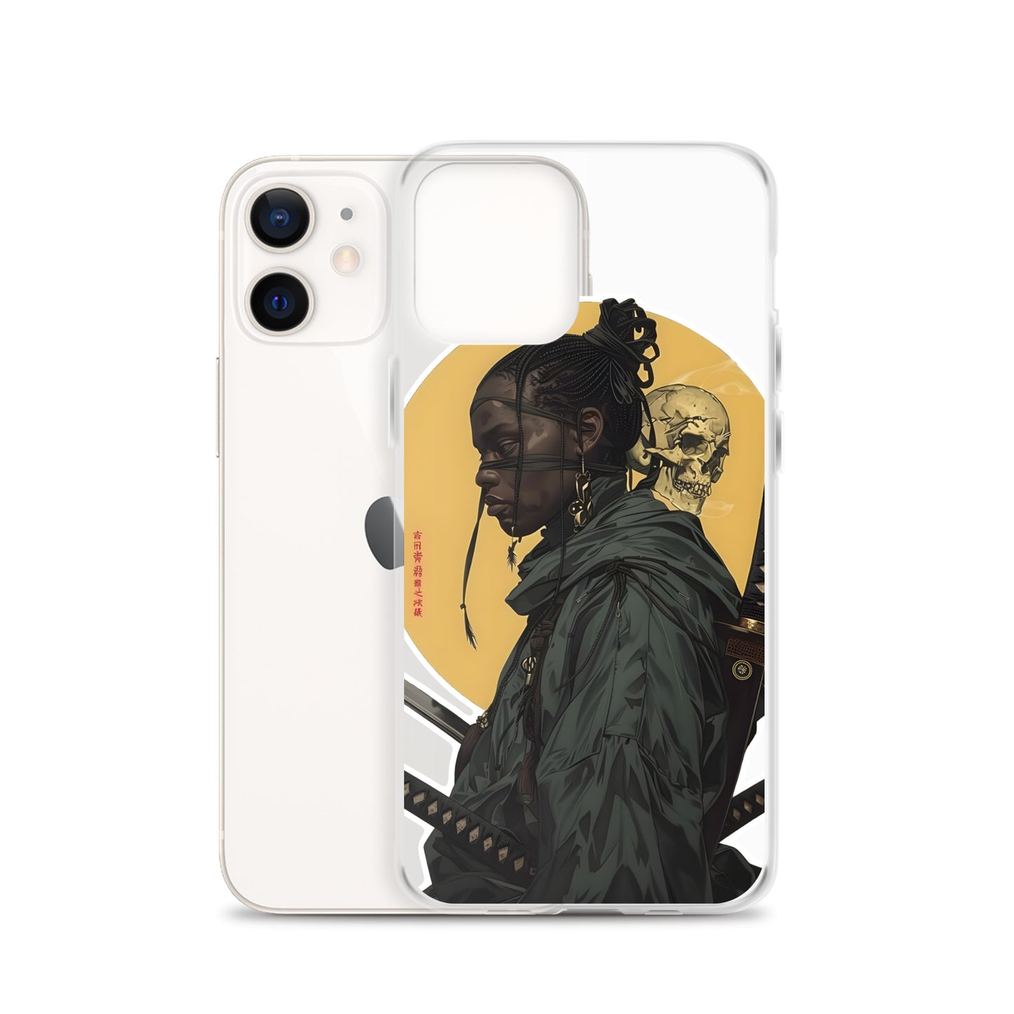 Warrior Skull Samurai | Clear iPhone Case