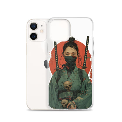 Lady Ronin Samurai | Clear iPhone Case