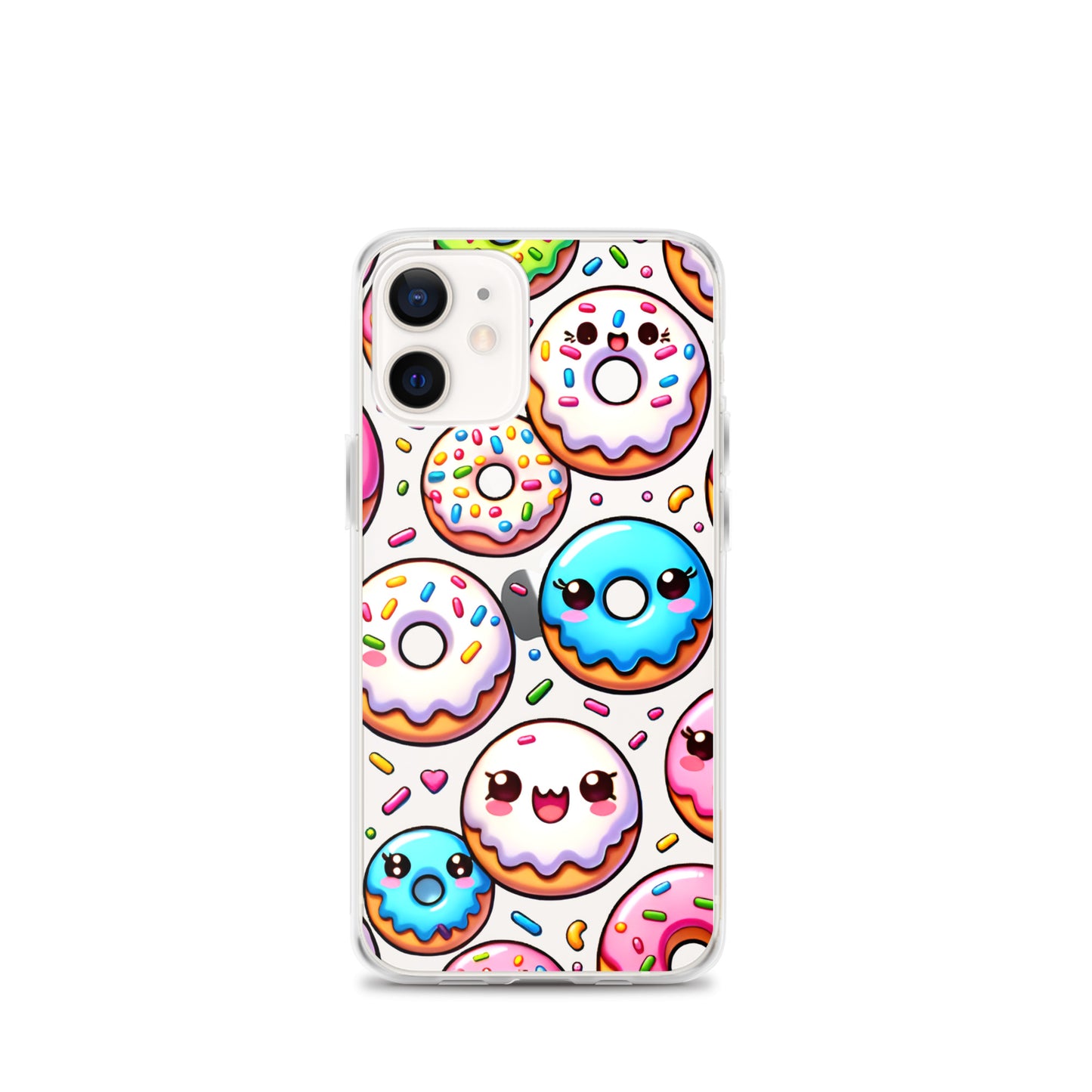 Kawaii Sweet Treats - Donuts Clear iPhone Case