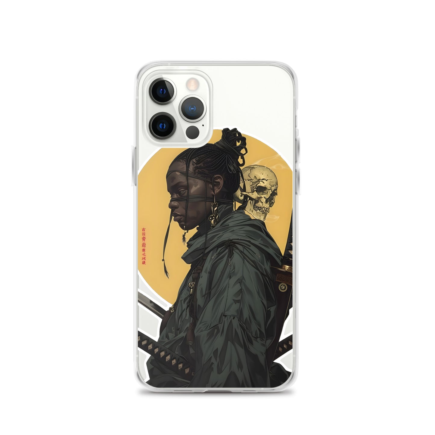 Warrior Skull Samurai | Clear iPhone Case