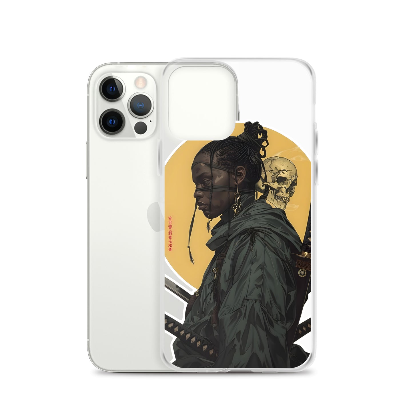 Warrior Skull Samurai | Clear iPhone Case