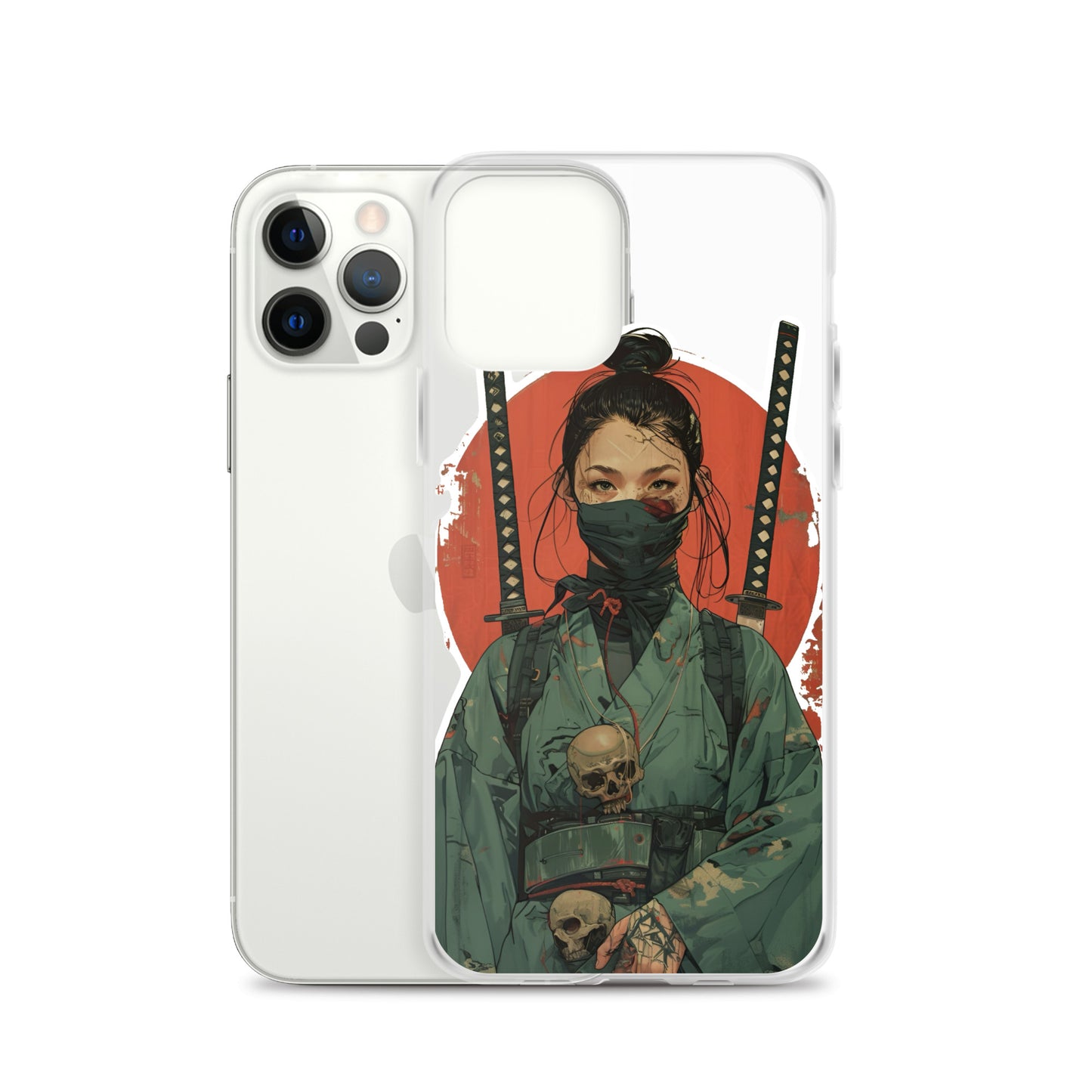 Lady Ronin Samurai | Clear iPhone Case