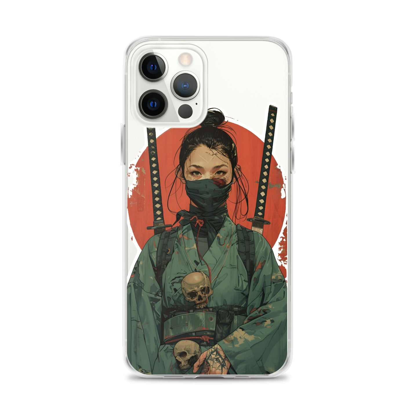 Lady Ronin Samurai | Clear iPhone Case