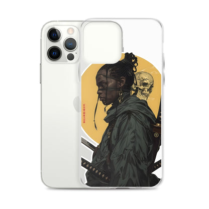 Warrior Skull Samurai | Clear iPhone Case