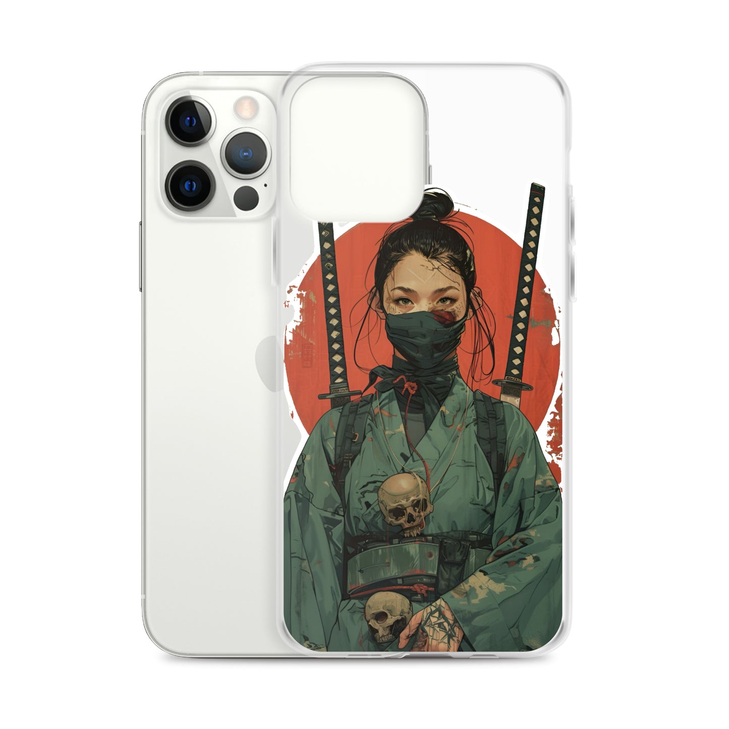 Lady Ronin Samurai | Clear iPhone Case