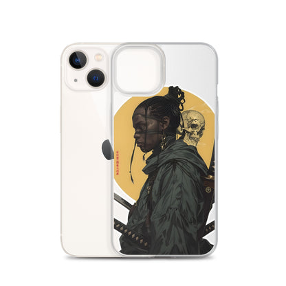 Warrior Skull Samurai | Clear iPhone Case