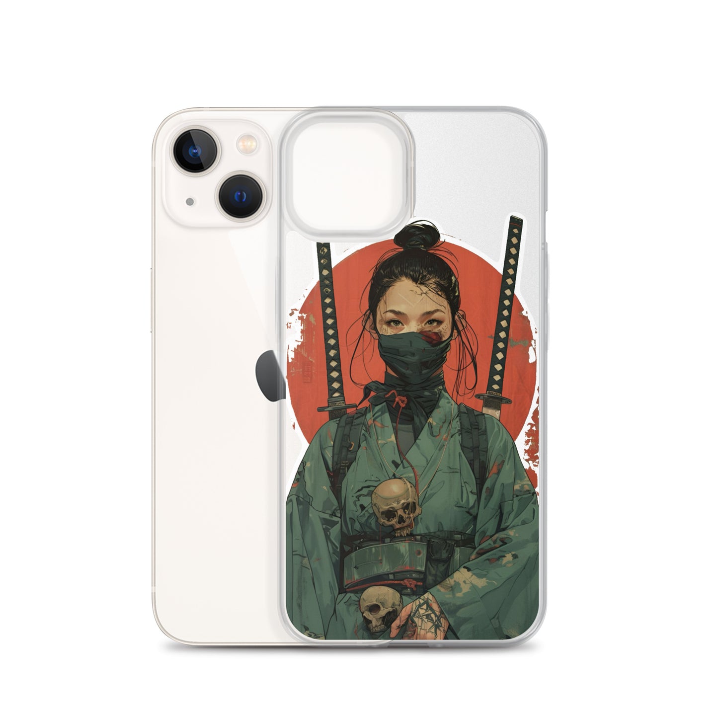 Lady Ronin Samurai | Clear iPhone Case