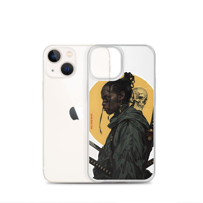 Warrior Skull Samurai | Clear iPhone Case