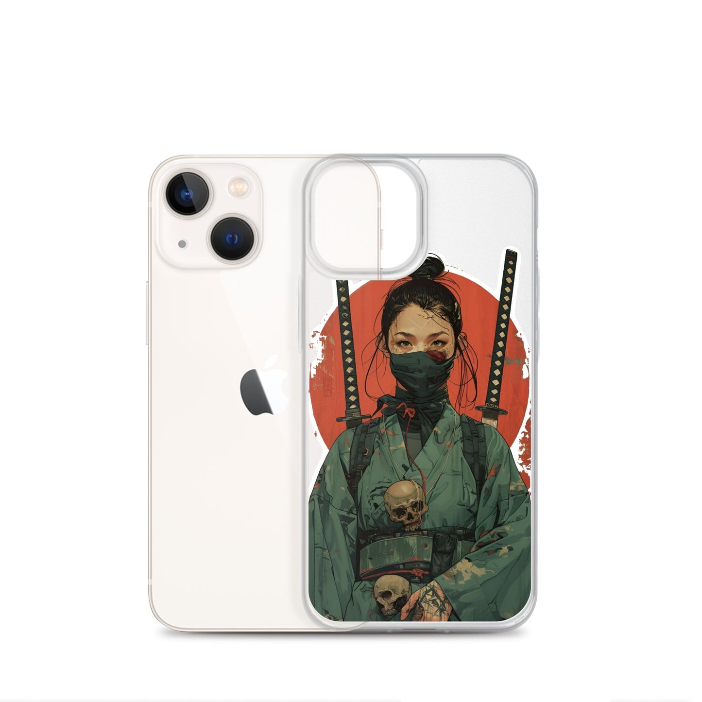 Lady Ronin Samurai | Clear iPhone Case