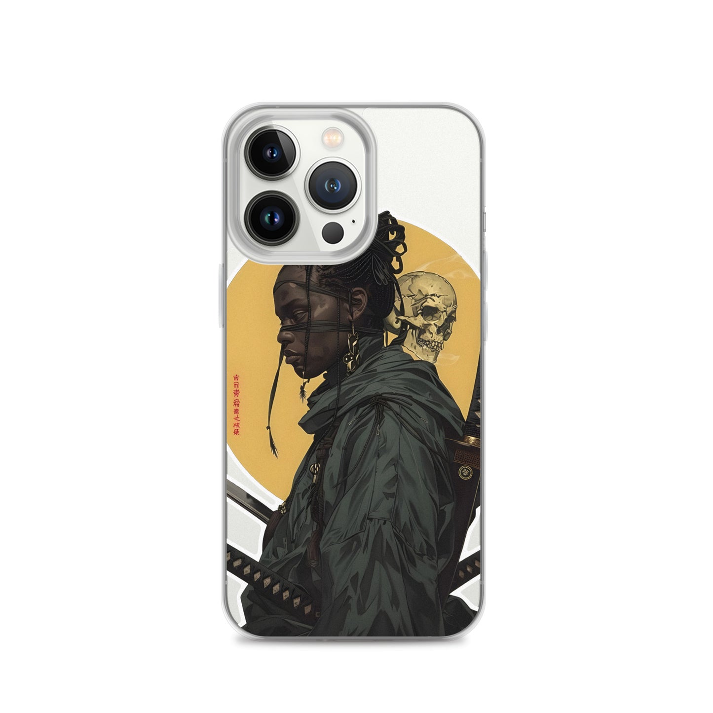 Warrior Skull Samurai | Clear iPhone Case