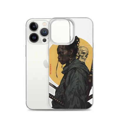 Warrior Skull Samurai | Clear iPhone Case