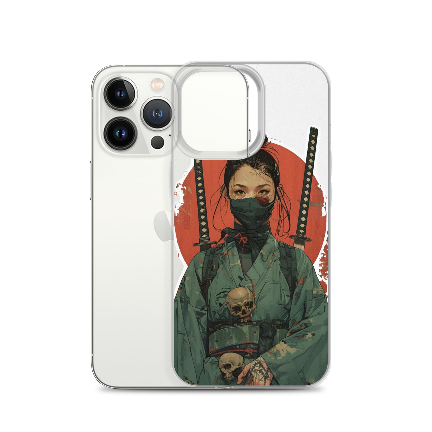 Lady Ronin Samurai | Clear iPhone Case