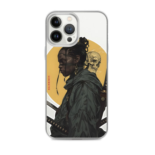 Warrior Skull Samurai | Clear iPhone Case