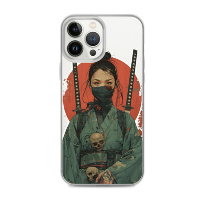 Lady Ronin Samurai | Clear iPhone Case