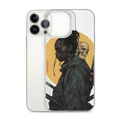 Warrior Skull Samurai | Clear iPhone Case