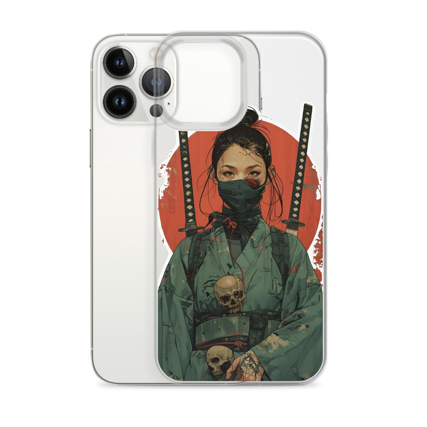 Lady Ronin Samurai | Clear iPhone Case