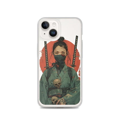 Lady Ronin Samurai | Clear iPhone Case