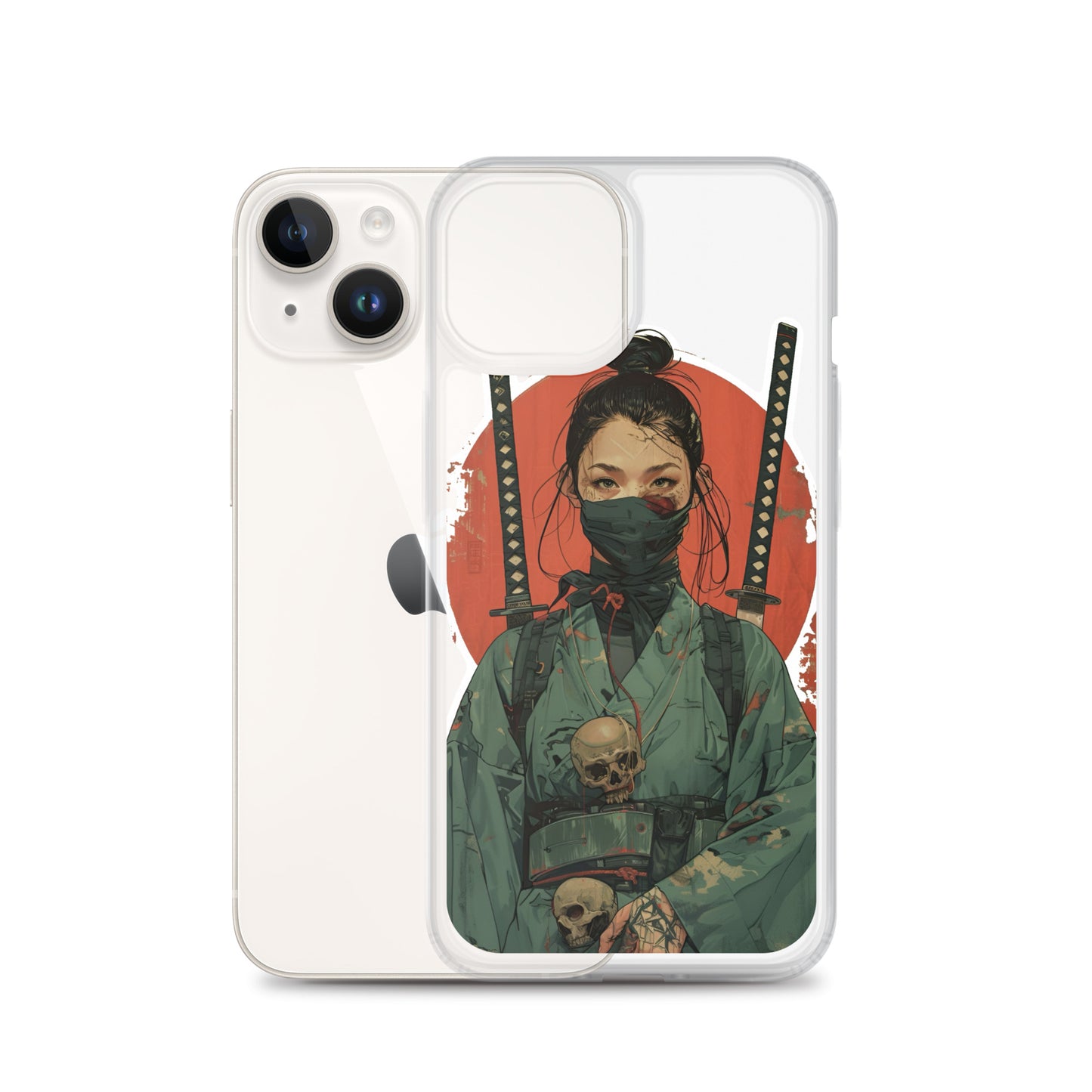 Lady Ronin Samurai | Clear iPhone Case