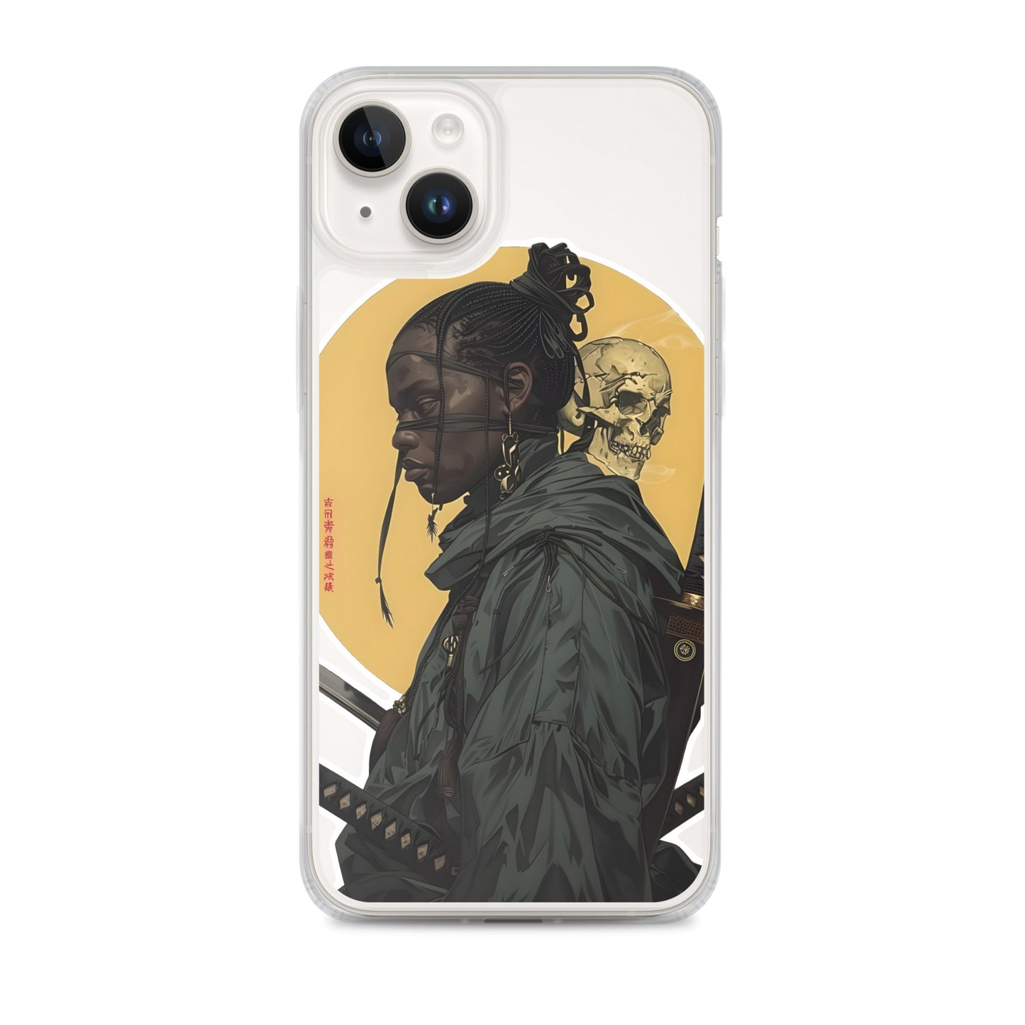 Warrior Skull Samurai | Clear iPhone Case