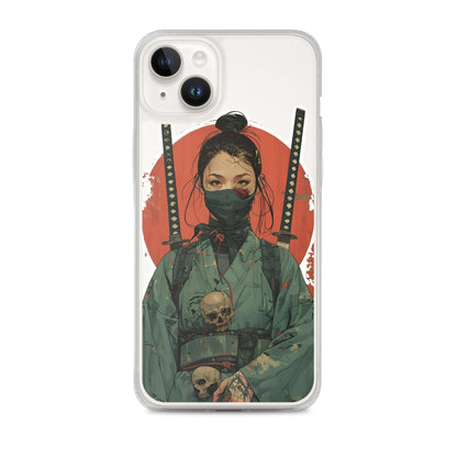 Lady Ronin Samurai | Clear iPhone Case