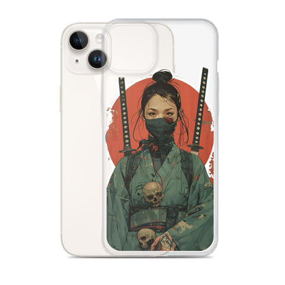 Lady Ronin Samurai | Clear iPhone Case