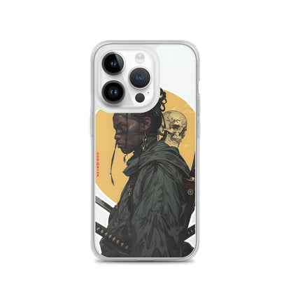 Warrior Skull Samurai | Clear iPhone Case