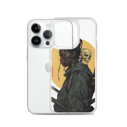 Warrior Skull Samurai | Clear iPhone Case