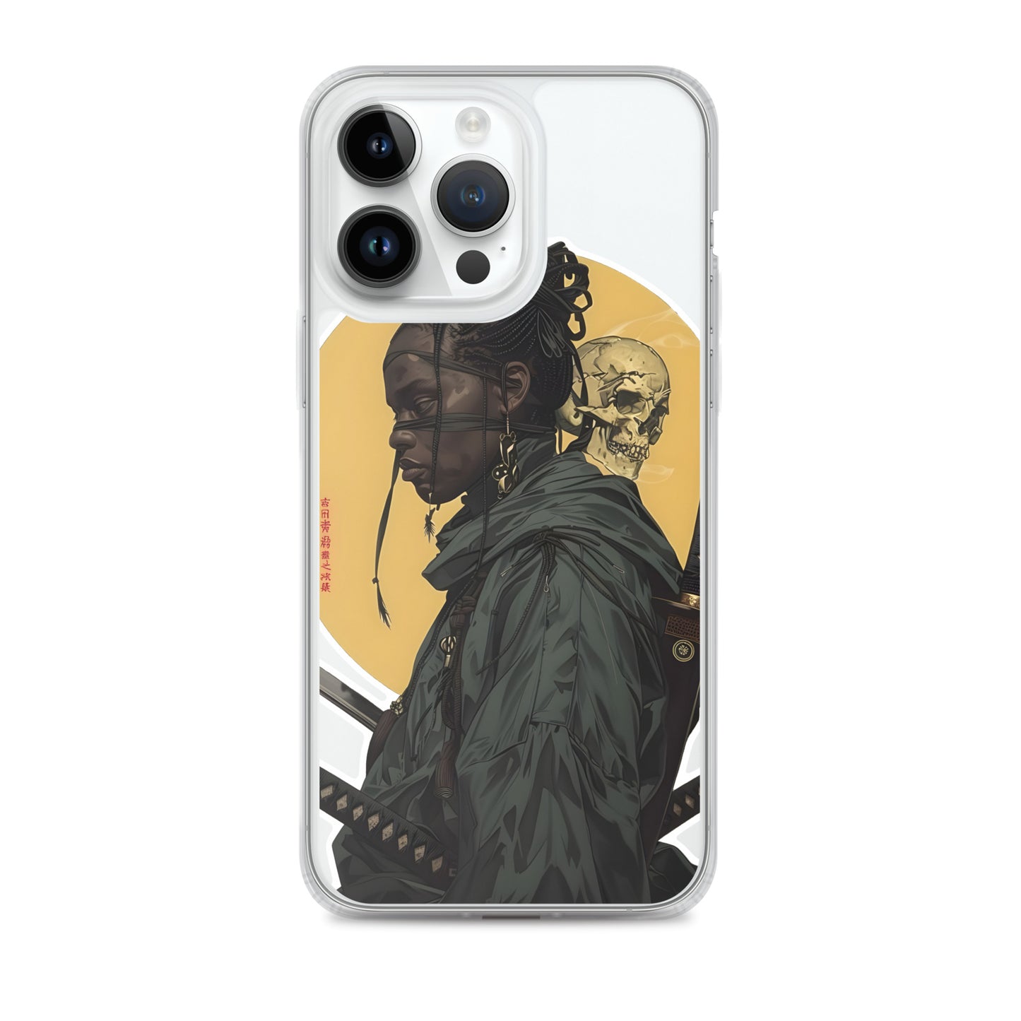 Warrior Skull Samurai | Clear iPhone Case