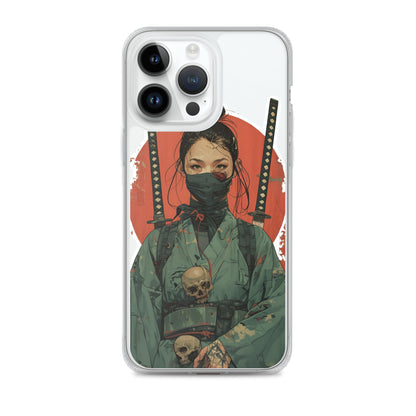 Lady Ronin Samurai | Clear iPhone Case