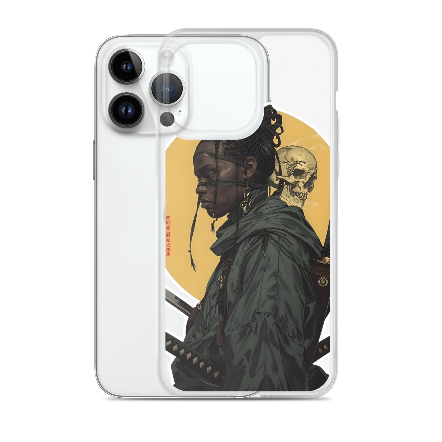 Warrior Skull Samurai | Clear iPhone Case