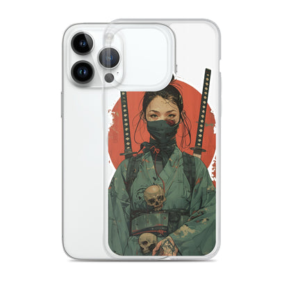 Lady Ronin Samurai | Clear iPhone Case