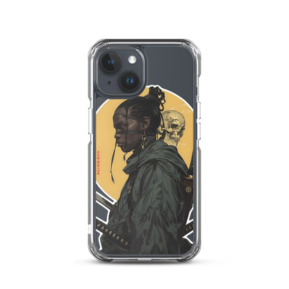 Warrior Skull Samurai | Clear iPhone Case